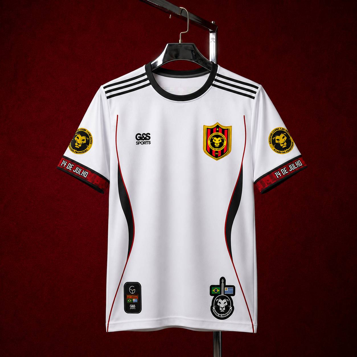 Camisa branca do 14 de Julho